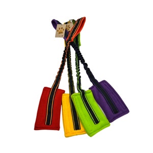 Paws Made Fleece Food Treat Bag Dog Toy Bungee