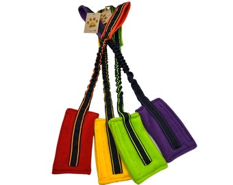 Paws Made Fleece Food Treat Bag Dog Toy Bungee