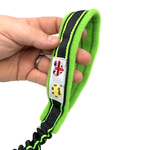 PawsMade Paws made Designer/Sport Bungee handle dog toy Tug Handle strong elasticated training Agility Flyball