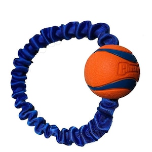 Paws Made™ Bungee Chuckit Ring Tug Toy Dog Puppy Agility Flyball Training Toy Interactive Dog Puppy Elastic Toy