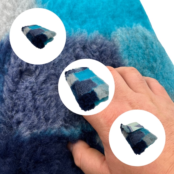 Pawstrading Dog Vet Mat Bed Blue Patch Bedding Cage Blanket Whicks Moisture