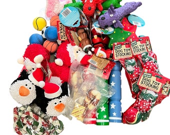 Dog Christmas Package 10 Bargain Bundle Pawstrading Gift Pack Ten Items Xmas Pup