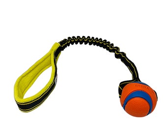 Paws Made Bungee Ultra Chuckit Ball Medium Dog Toy Tug Tugger Agility Flyball