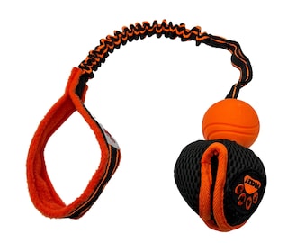 Paws Made Bungee Pocket Paws Pocket - Throw Ball Bungee Tug Play Interactive Training Petal Ball Lotus