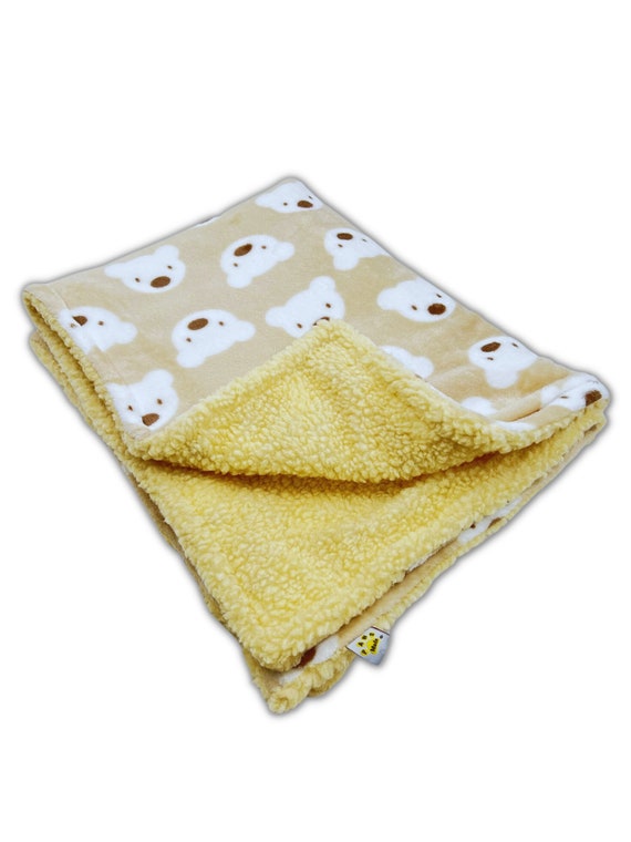 Paws Made Super Soft Dog Blanket Bed Mat BEIGE BEAR Crate Cage Cosy Etsy Canada
