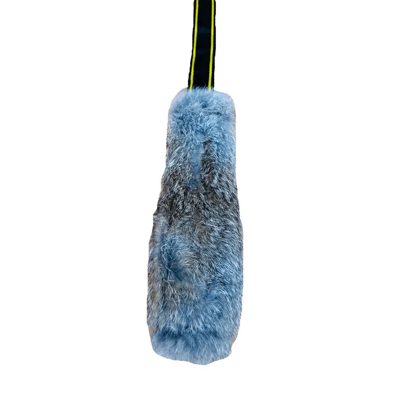 Paws Made Bunny EXTRA LONG BUNGEE Rabbit Fur Dog Tug Reward Agility Flyball Toy image 3