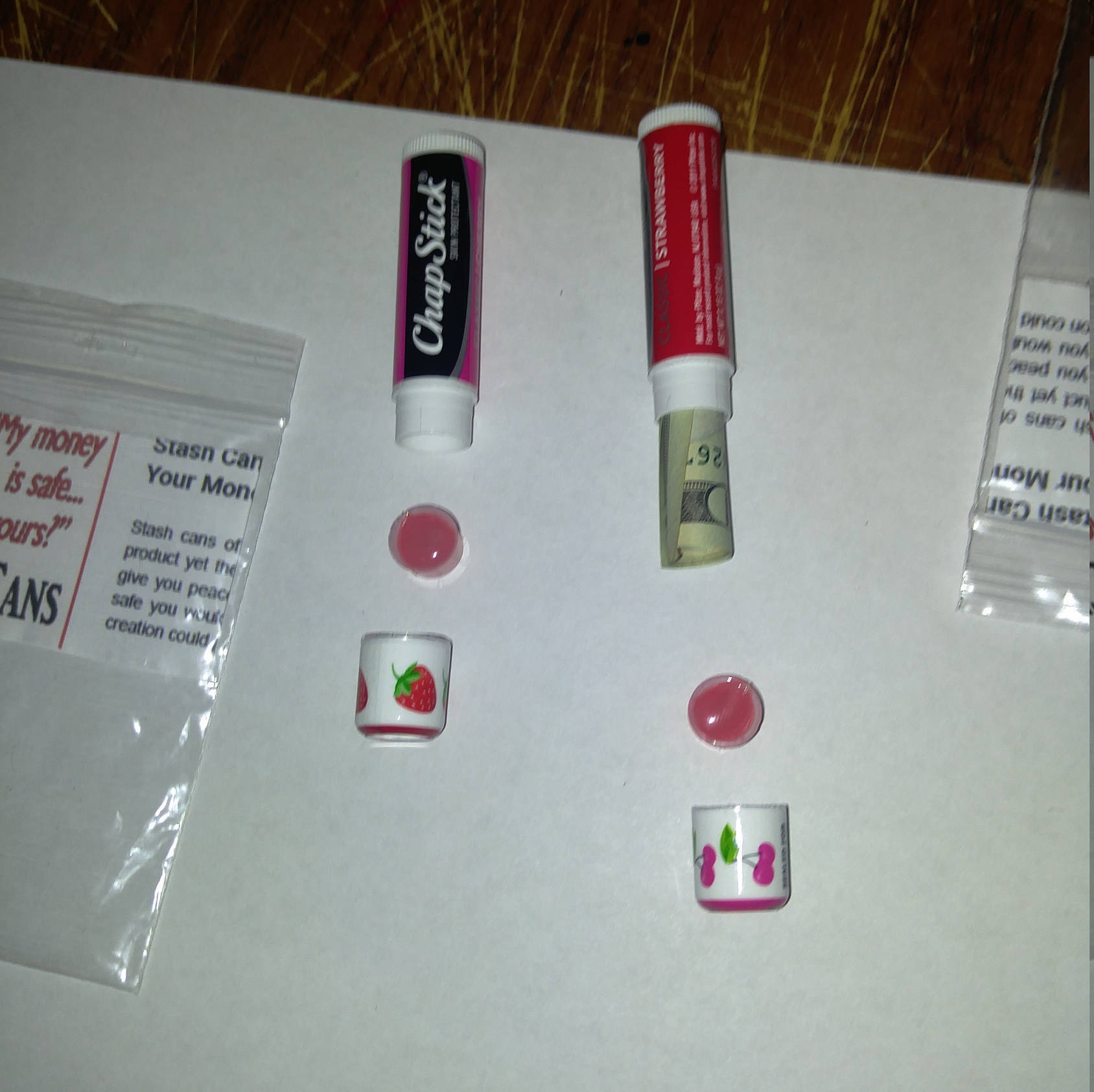 Chap Stick Diversion Stash can safe,trick/secret compartment,large storage