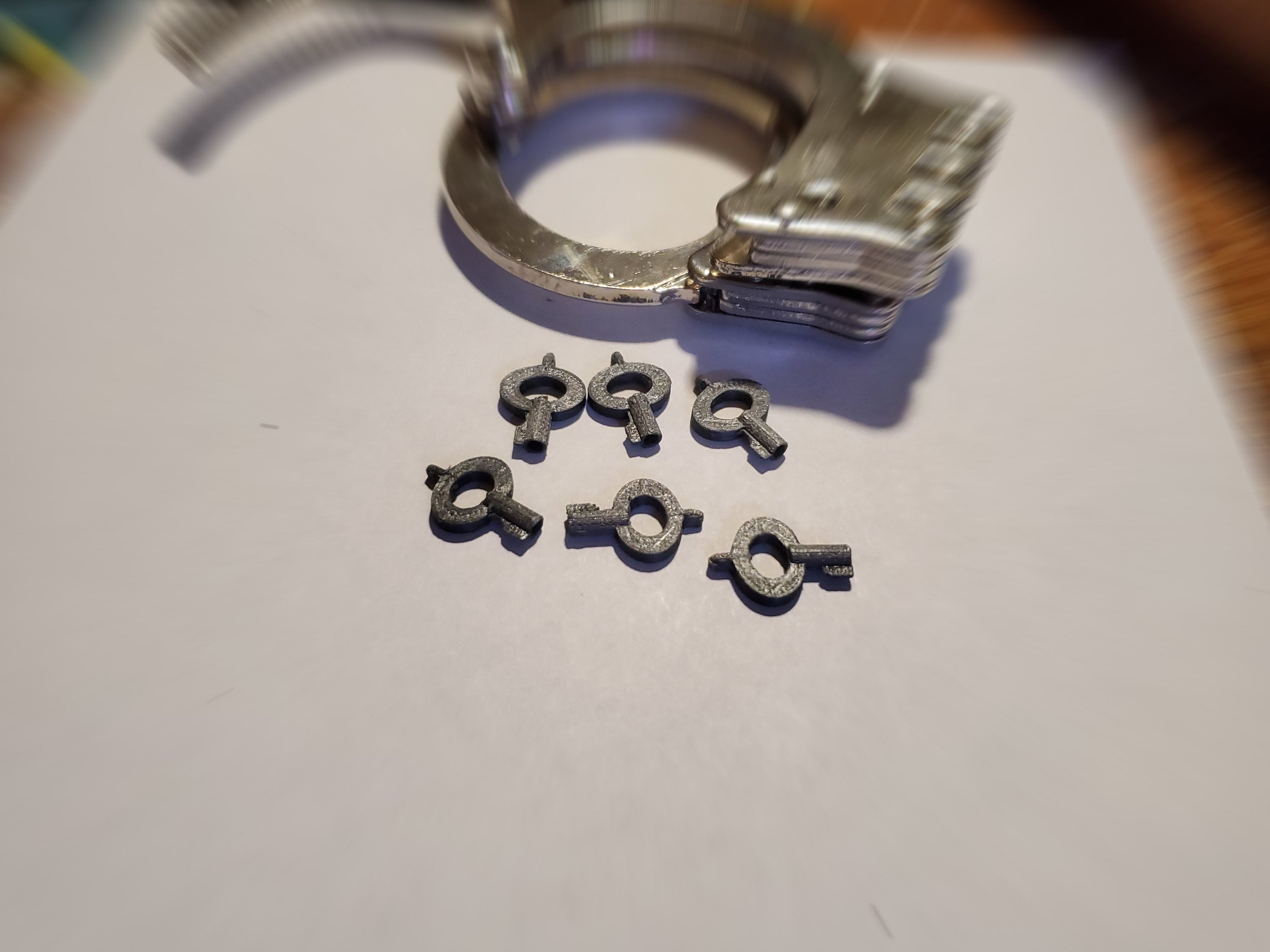 x2 Universal Police Tactical Carbon Fiber Non Metallic Covert Police