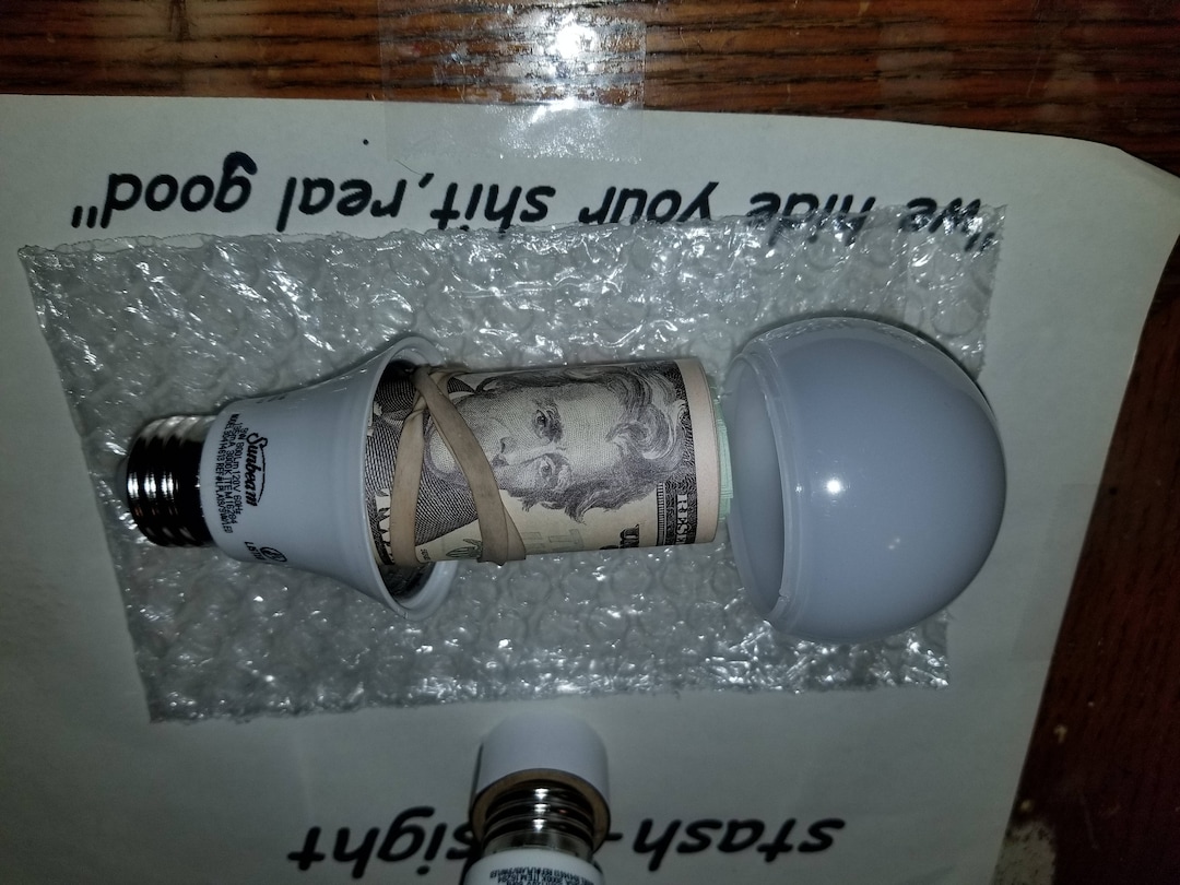 Fake Light Bulb Secret Stash Canhidden Compartment Diversion Safe Etsy