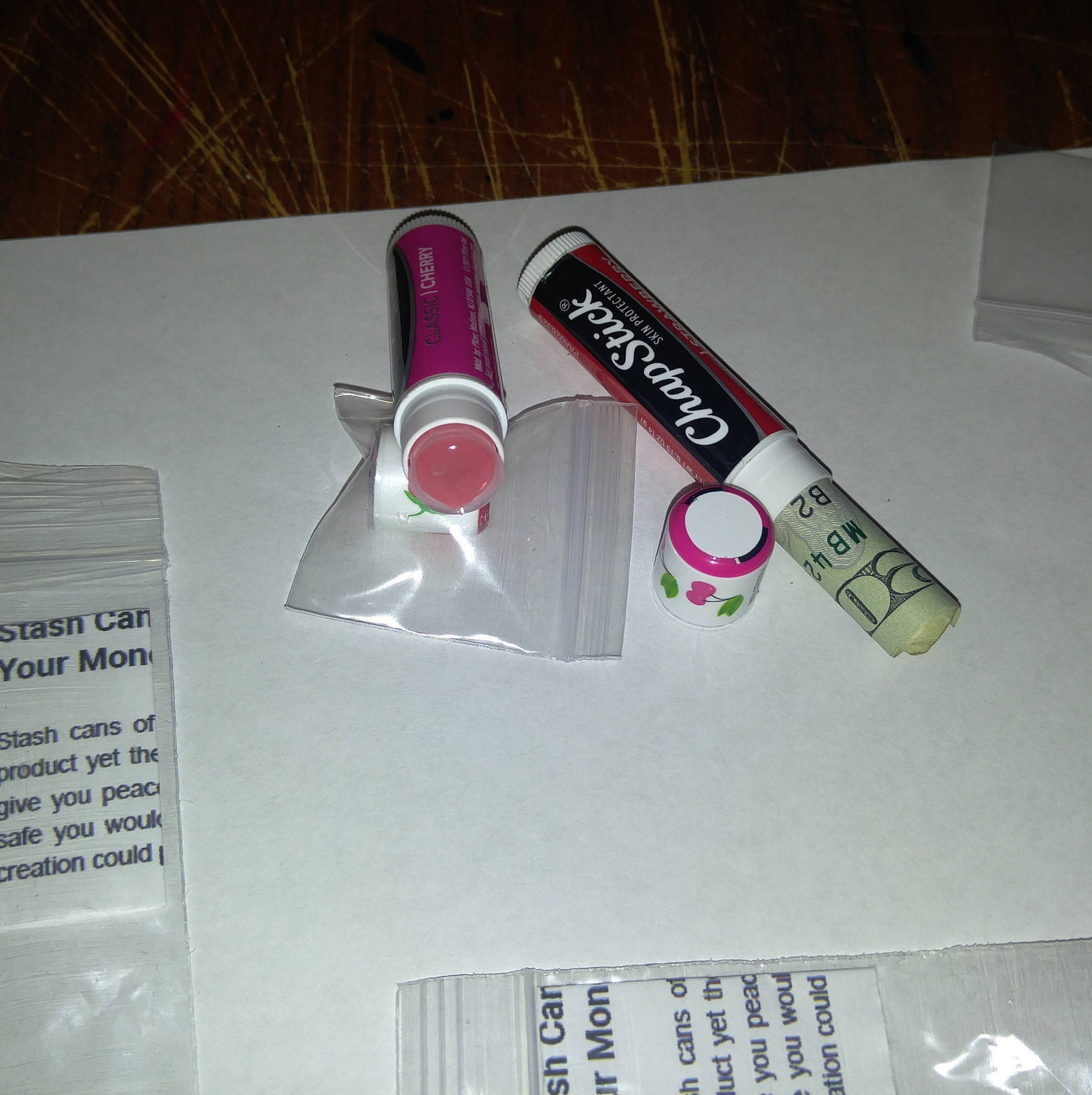 Chap Stick Diversion Stash can safe,trick/secret compartment,large storage