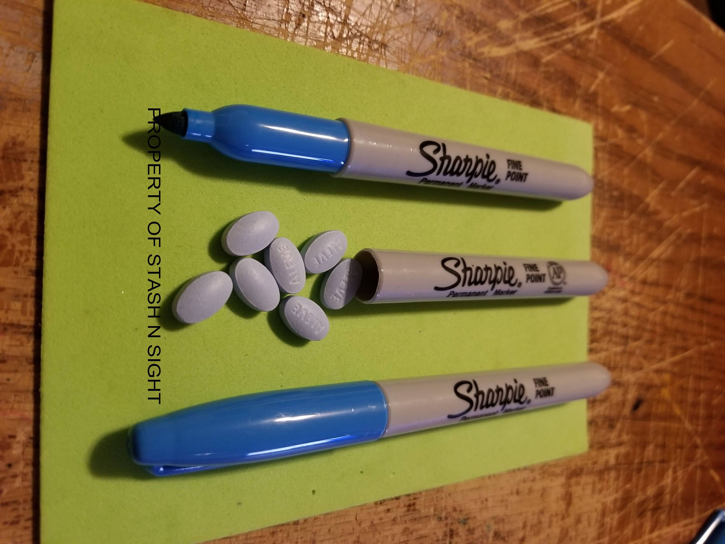 Sharpie Stash Marker Secret Hidden Compartment Pocket Diversion Safe