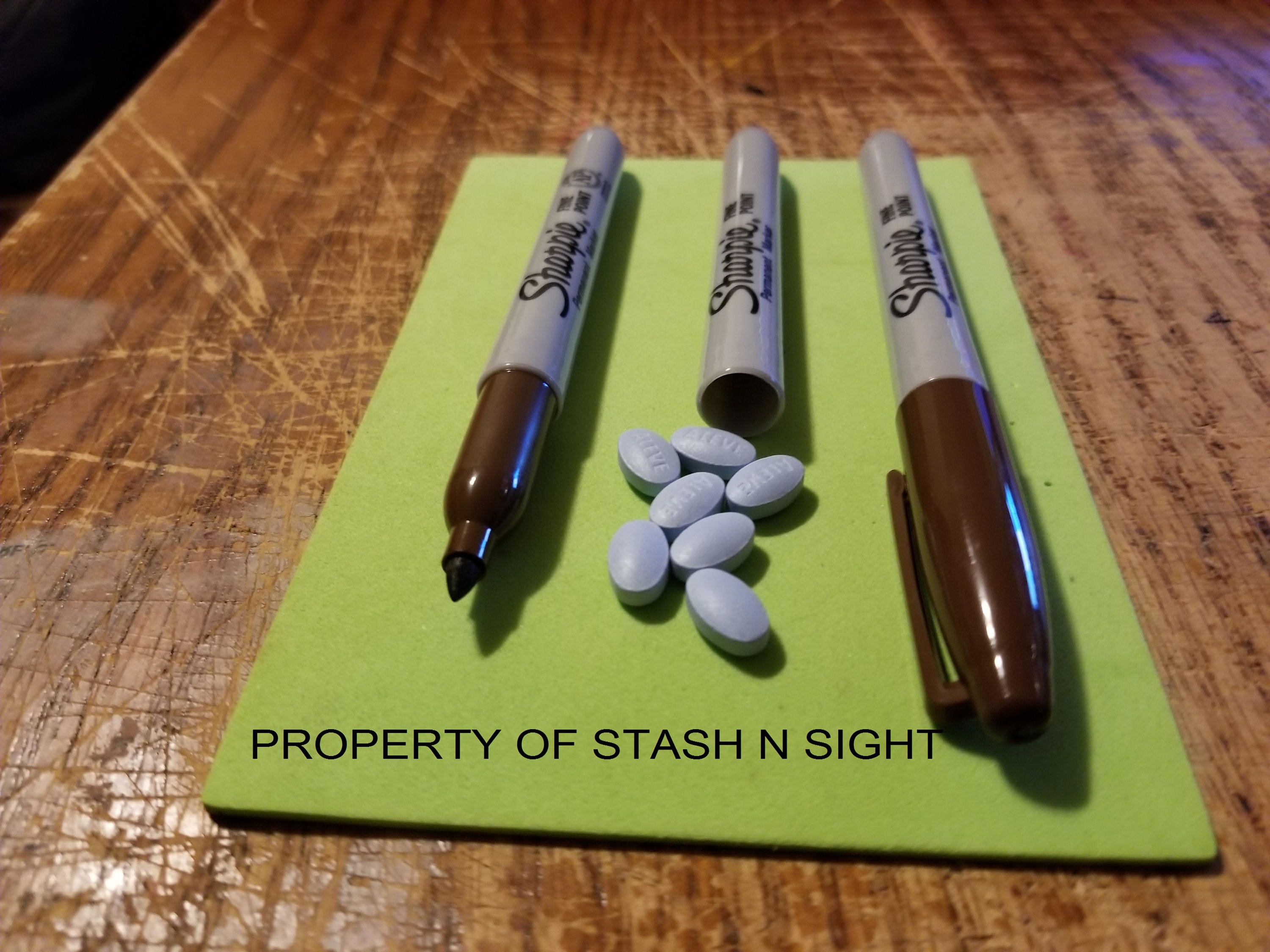 Sharpie Stash Marker-Secret Hidden Compartment-Pocket Diversion Safe-Still  Writes!!
