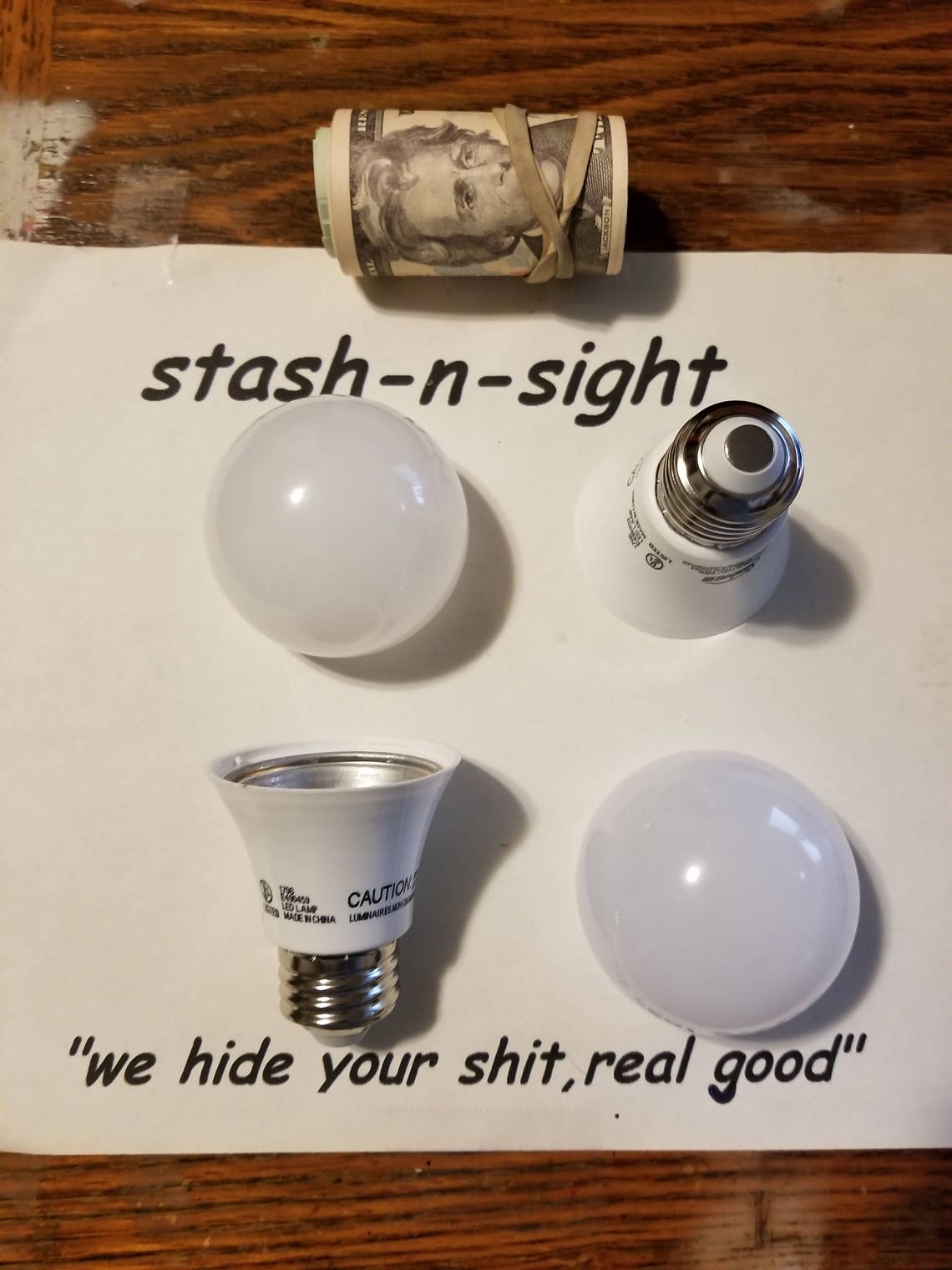 Fake Light Bulb Secret Stash Canhidden Compartment Diversion Etsy