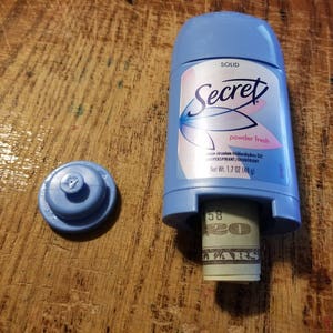 Secret Stash can Deodorant Diversion Safe.Hide Cash, Jewelry, Medicine, valuable-shower fresh scent