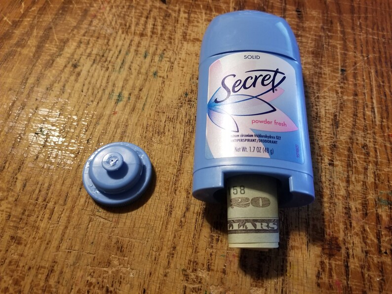 Secret Stash Can Deodorant Diversion Safe.hide Cash Jewelry Etsy