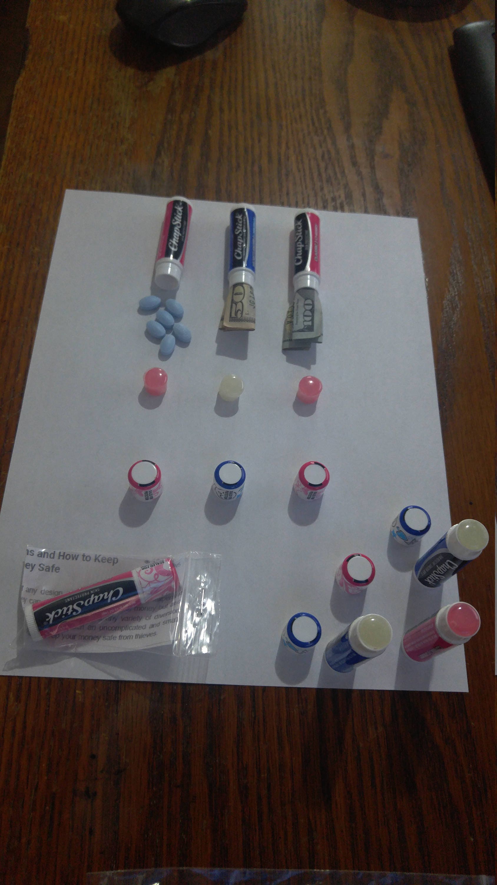 Chap Stick Diversion Stash can safe,trick/secret compartment,large storage