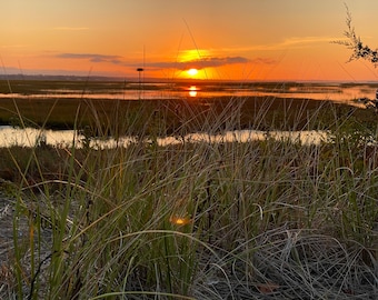 Cape Cod Sunset Print: Grays Beach Coastal Photography