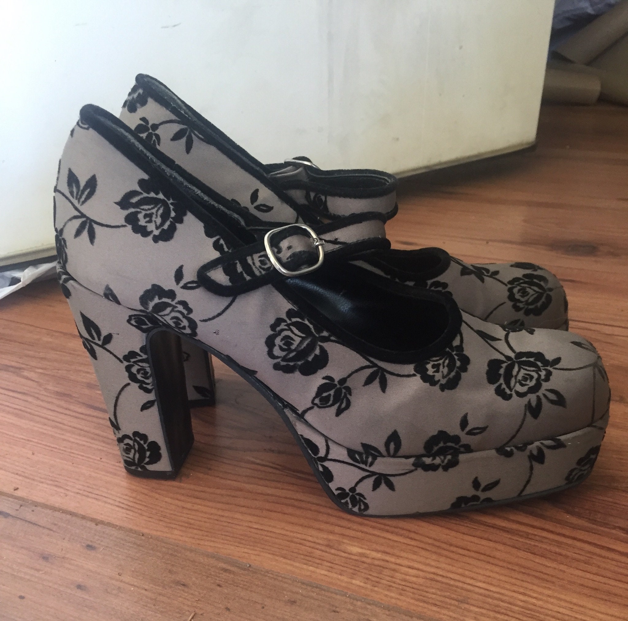 Platform Steve Madden 90s heels Mary Jane mega chunky prom | Etsy