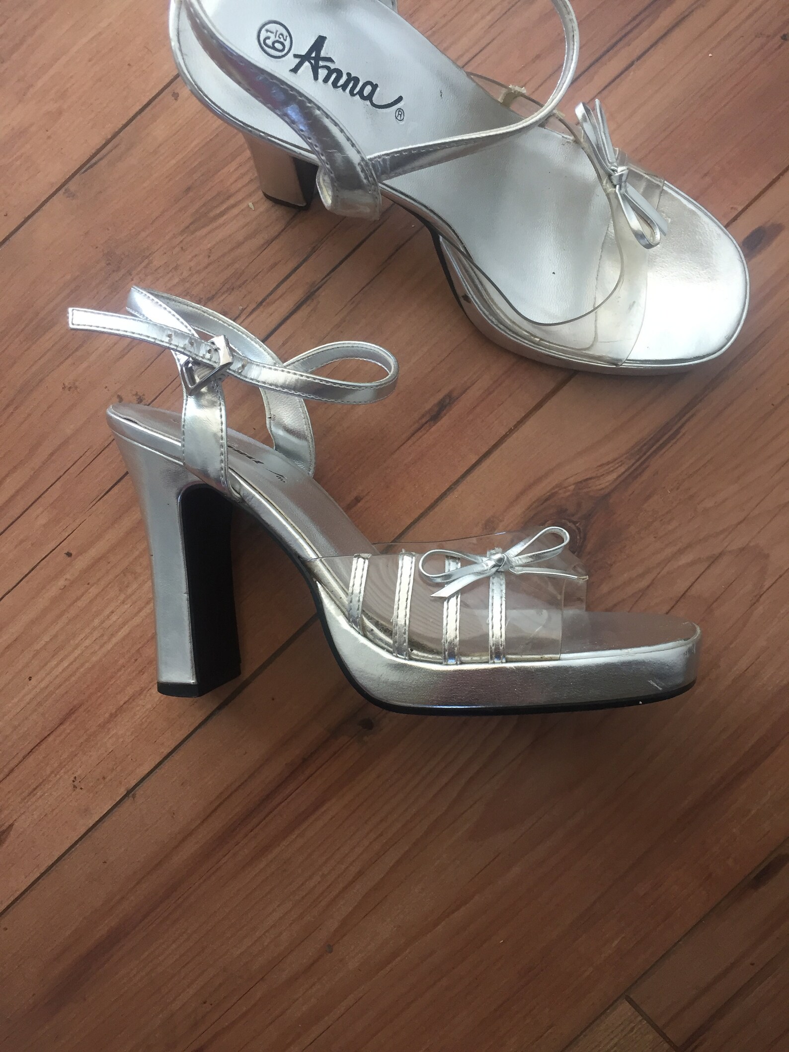 clear prom heels