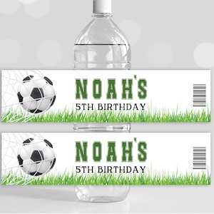 Flaschenetiketten Fußball Geburtstag Sport Party Wrapper Fußball Wasser Favor Benutzerdefinierte Fußball Flaschenetikett Fußball Dekoration - LA172