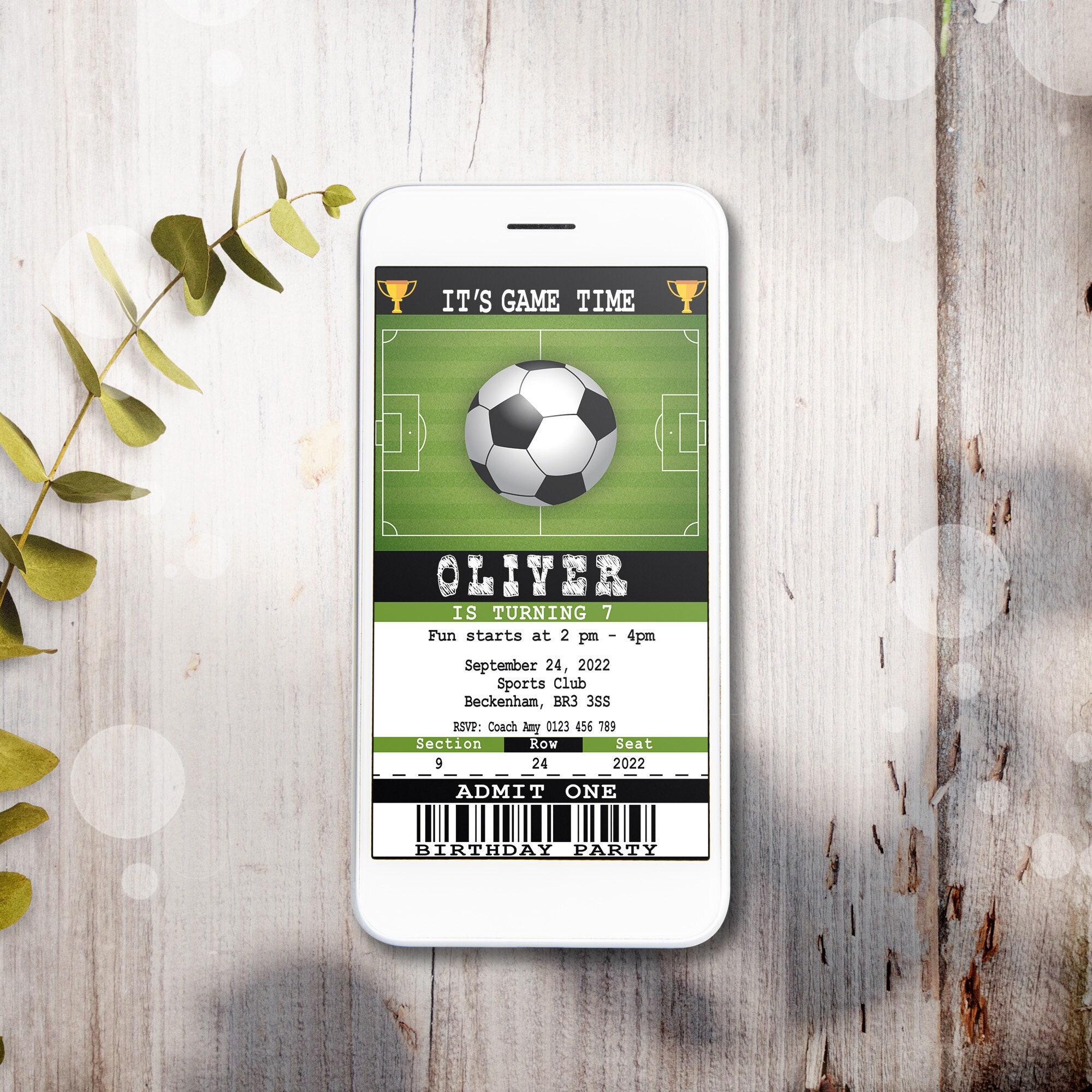 Soccer ticket