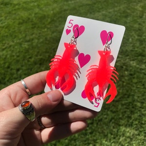 Uv Crawfish Earrings