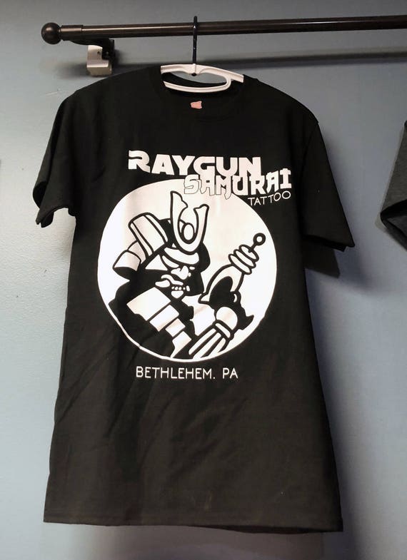 Raygun Samurai Tattoo shop shirts | Etsy