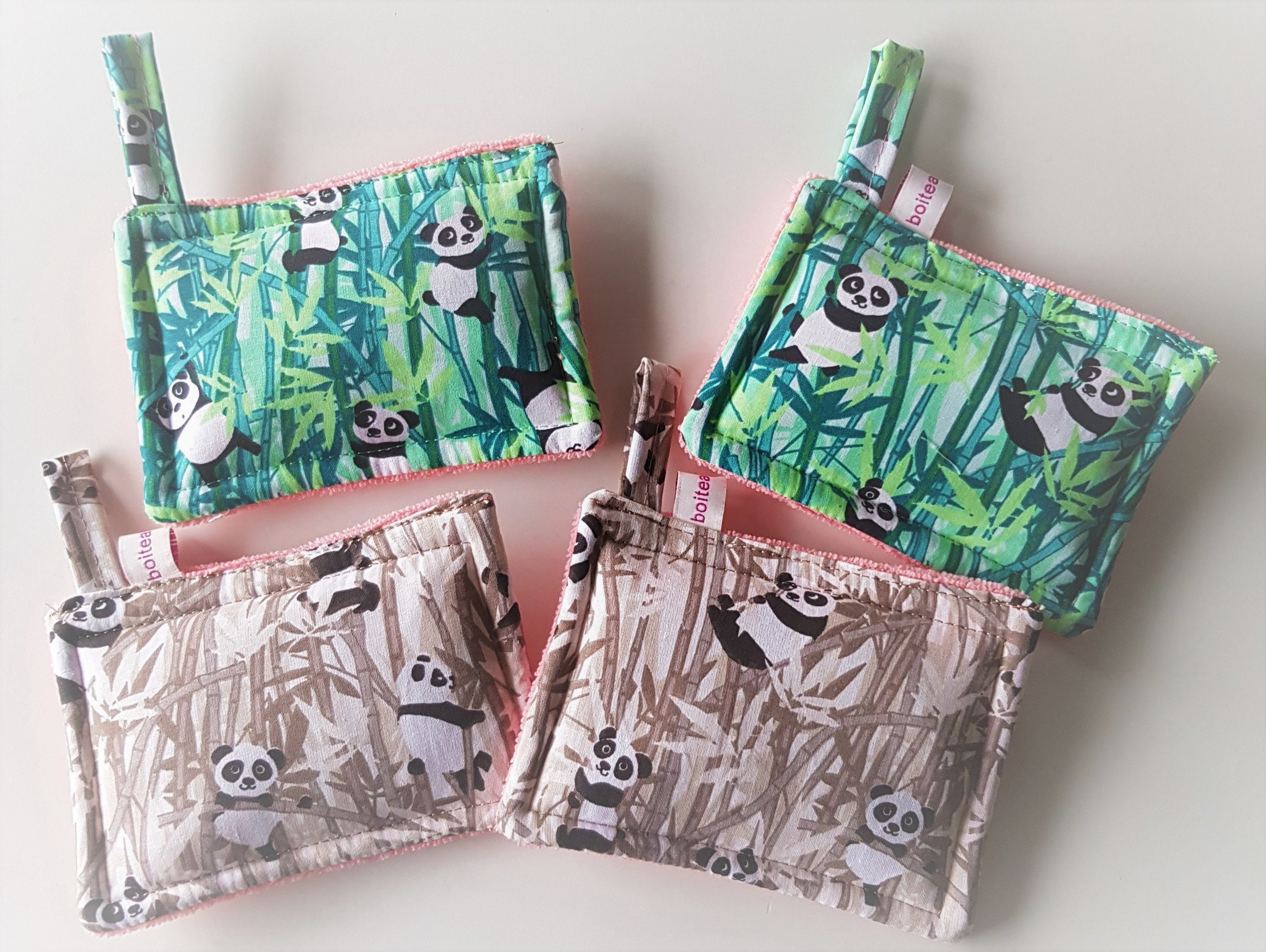 Éponge Lavable en Tissu Coton et Microfibre