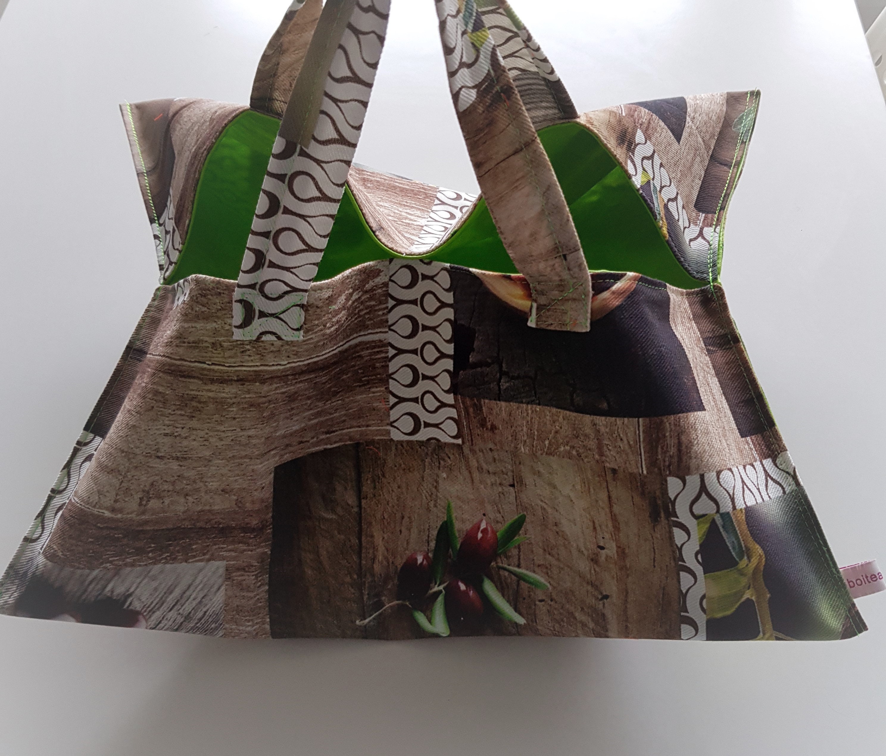 Sac A Tarte Gâteau Interieur Tissu Enduit