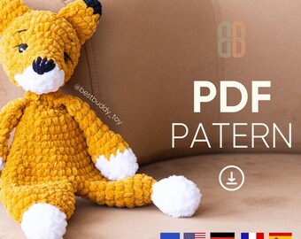 Crochet Fox Comforter Pattern | Amigurumi PDF Tutorial
