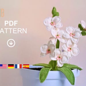 Orchid Crochet Pattern| Flower Crochet Patterns| Crochet Home Decor
