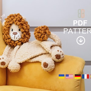 Lion - Crochet Blanket Toy Pattern | Amigurumi PDF Tutorial