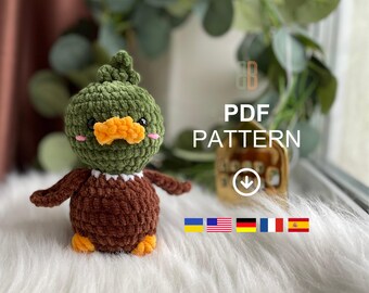 Ente Häkelanleitung | Amigurumi PDF Tutorial | Mini Spielzeug ENTE