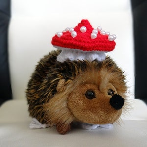 Tiny fly agaric hat, Hamster hat, Reptile hat, Bearded dragon clothes, Snake clothes, Mushroom hat, Guinea pig hat, Rat hat, Hedgehog hat