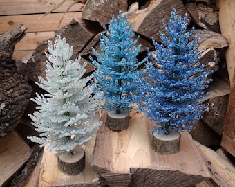 Weihnachtsbaum Skulptur aus Draht: Miniatur Puppenhaus Dekoration