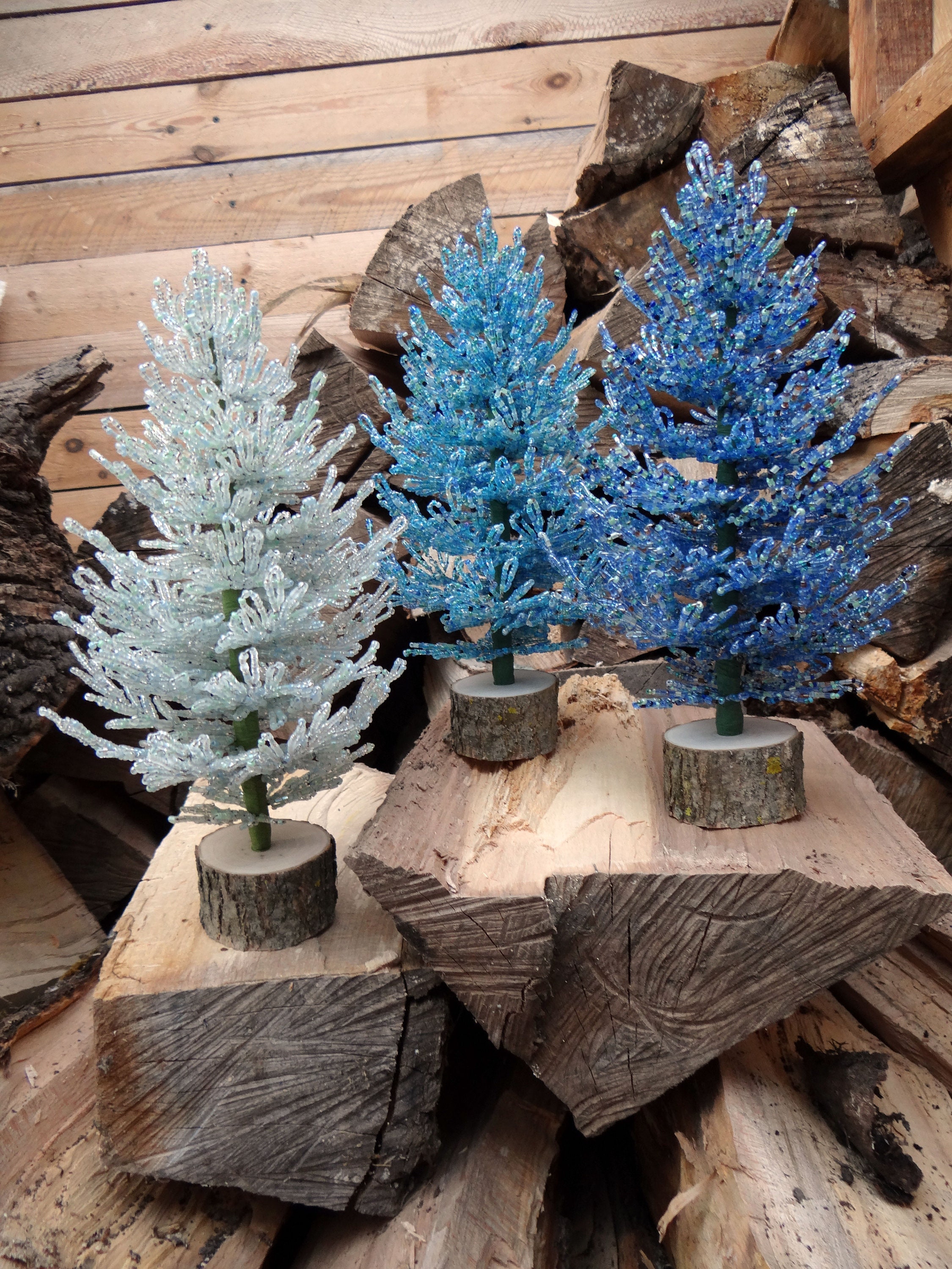 Beaded Christmas Tree Wire Sculpture Wire Christmas Tree Etsy