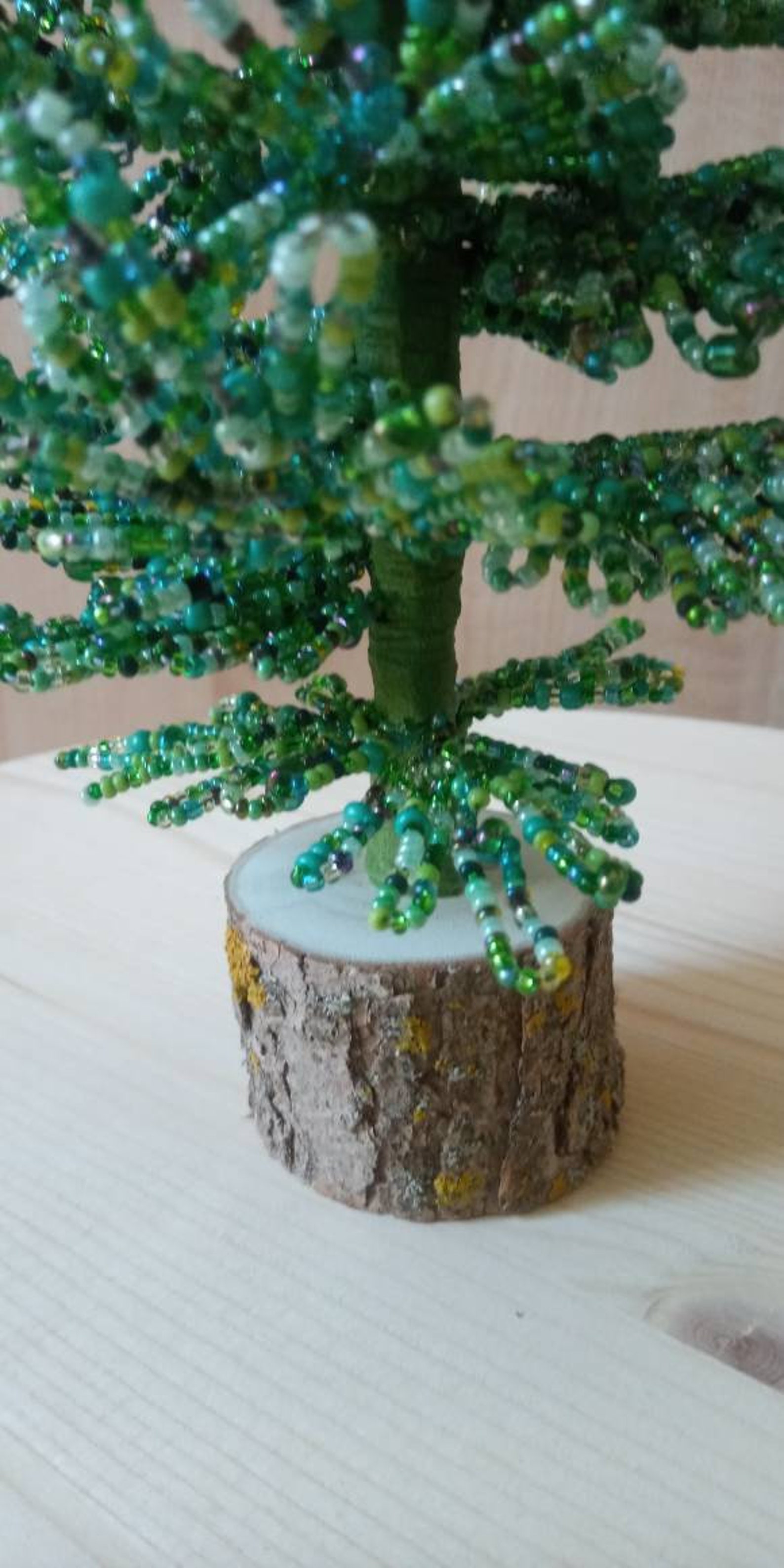 Beaded Christmas Tree Wire Sculpture Wire Christmas Tree Etsy