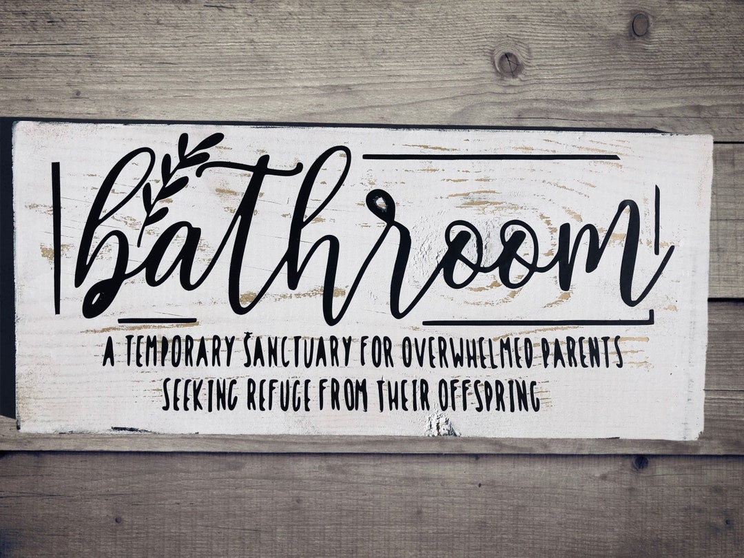 Bathroom Sign, Bathroom Wall Decor, Bathroom Decor, Bedroom Decor ...