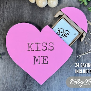 Personalisierte Valentinstag Geschenk Kartenhalter | Kommerzielle Lizenz | 24 Sprüche, Valentinstag SVG, Geldhalter, Geschenkkartenbox, Herz