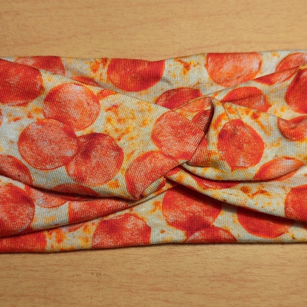 Pepperoni pizza headband