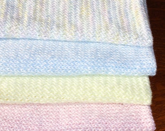 etsy knitted baby blankets