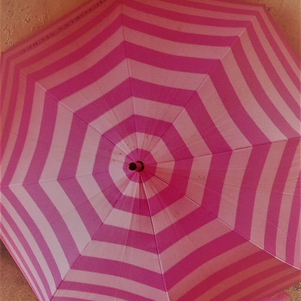 Victoria's Secret Pink Striped Umbrella