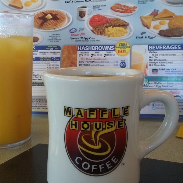 Waffle House has the best roadtrip breakfast!