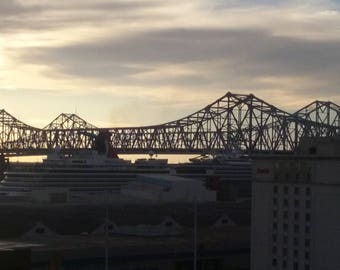 Bridge across the Mississippi River in New Orleans