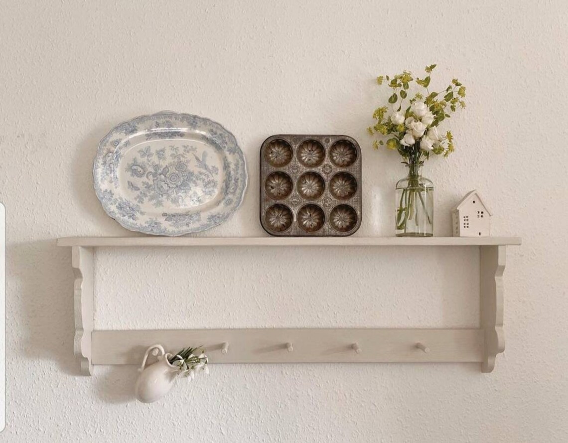 Vintage style wall shelf Etsy