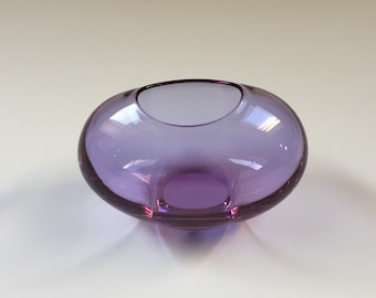 Embarcación de vidrio de arte Don González Neodymium