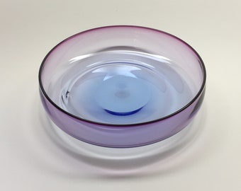Don Gonzalez rose/light cobalt glass bowl Wedding Gift