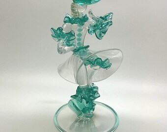 Seguso Vetri D’Arte Dancer, 1930s Murano Glass Figurine, Attr Flavio Poli