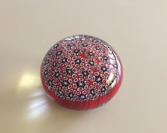Hermoso Vintage Fratelli Toso Millefiori peso de papel