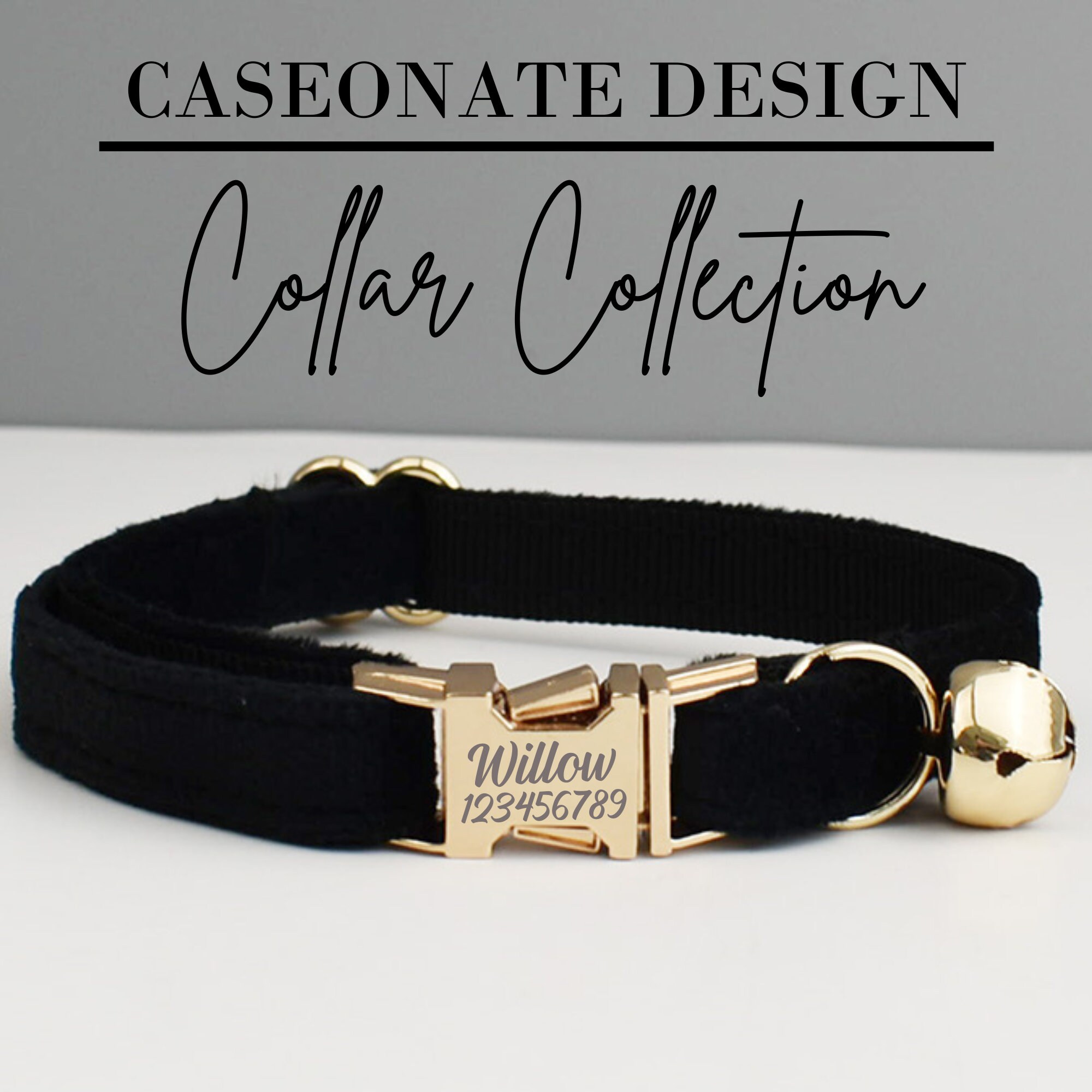 chanel marble cat collar – Custom Design Dog Collars